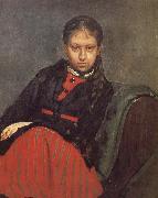 Ilia Efimovich Repin Ms. Xie file her portrait oil on canvas